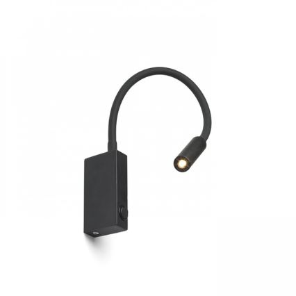 RED - Design Rendl - R12945 - LED-seinälamppu EKE LED/3W/230V musta