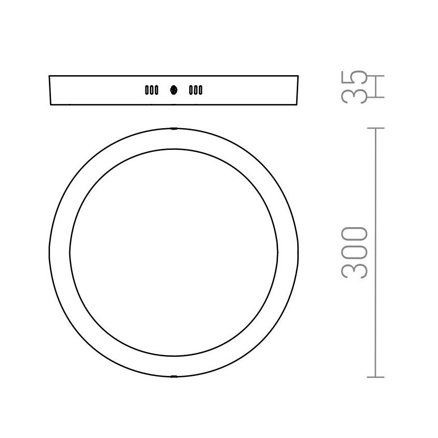 RED - Design Rendl - R12973 - LED-kattovalo SOCORRO LED/24W/230V