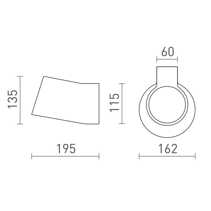 RED - Design Rendl - R13520 - Seinävalo BENITA 1xE14/25W/230V