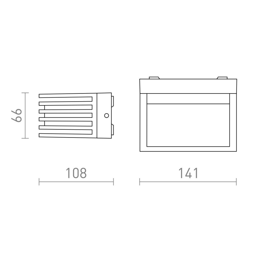 RED -Design Rendl-R13564- LED-ulkoseinävalo CLAIRE LED/6W/230V IP54