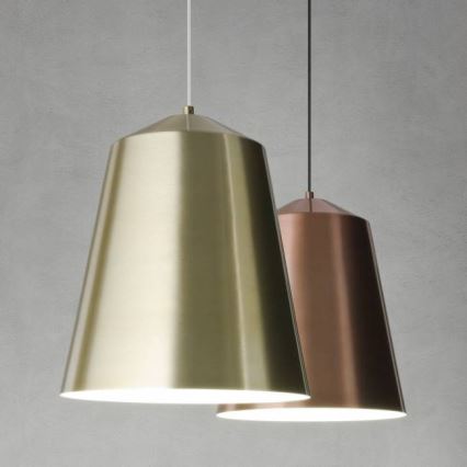 Redo 01-1104 - Kattokruunu johdossa AYLA 1xE27/42W/230V halkaisija 36 cm kulta