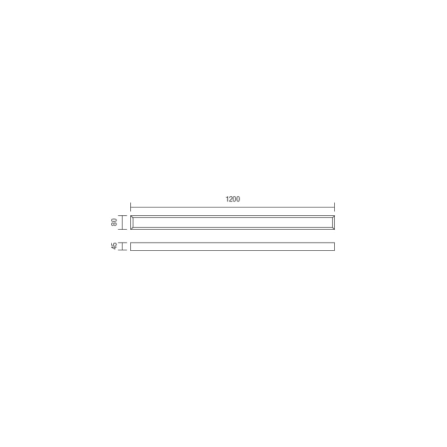 Redo 01-1132 - Kylpyhuoneen LED-peilivalo HORIZON LED/30W/230V 120 cm IP44