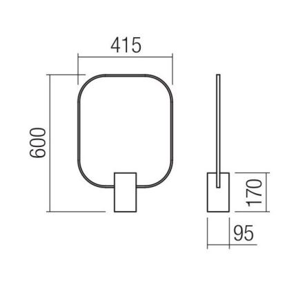 Redo 01-1227 - Himmennettävä LED-pöytälamppu DOM LED/21W/230V musta