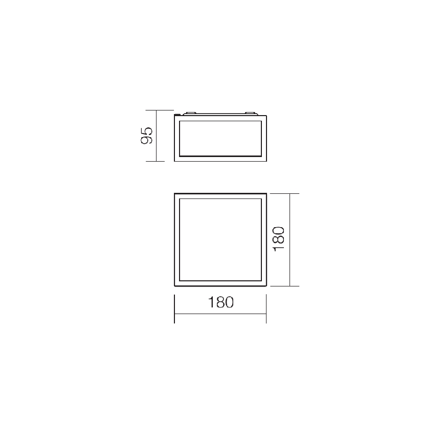 Redo 01-1236 - EGO LED/12W/230V IP44 kylpyhuoneen kattovalaisin, kiiltävä kromi