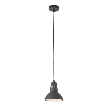 Redo 01-1279 - PEEP-riippuvalaisin vaijerilla 1xE27/42W/230V Ø 16,5 cm musta