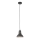 Redo 01-1279 - PEEP-riippuvalaisin vaijerilla 1xE27/42W/230V Ø 16,5 cm musta