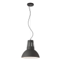 Redo 01-1281 - PEEP-riippuvalaisin vaijerilla 1xE27/42W/230V, halkaisija 34,5 cm, musta
