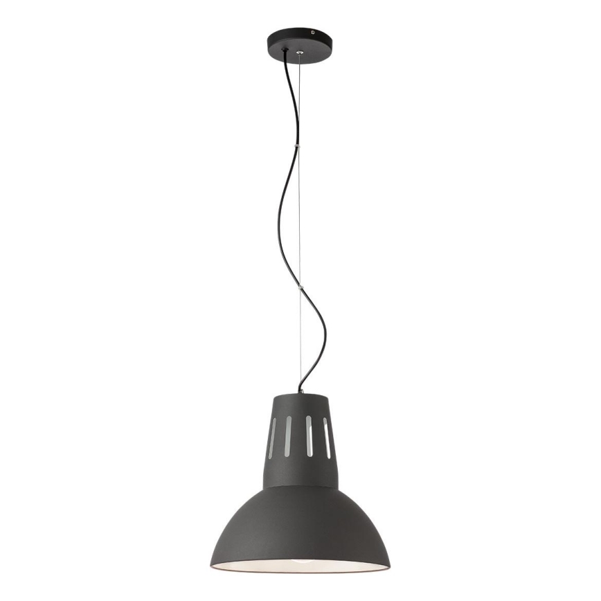 Redo 01-1281 - PEEP-riippuvalaisin vaijerilla 1xE27/42W/230V, halkaisija 34,5 cm, musta