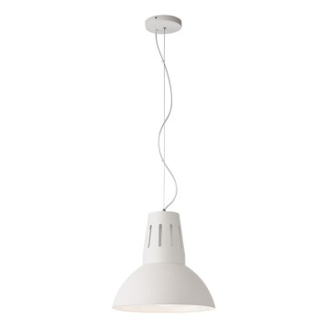 Redo 01-1282 - riippuvalaisin teräslangalla PEEP 1xE27/42W/230V halkaisija 34,5 cm valkoinen