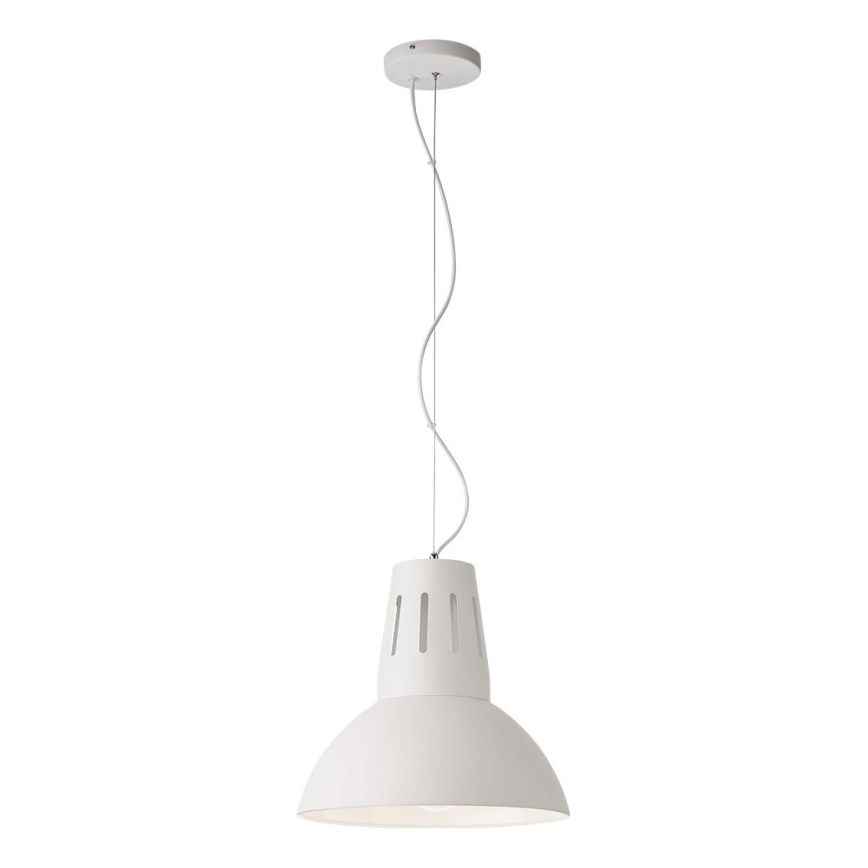 Redo 01-1282 - riippuvalaisin teräslangalla PEEP 1xE27/42W/230V halkaisija 34,5 cm valkoinen