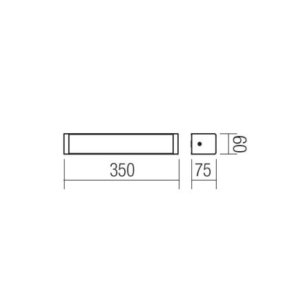 Redo 01-1423 - LED-seinävalaisin kylpyhuoneeseen LEDO LED/8W/230V IP44