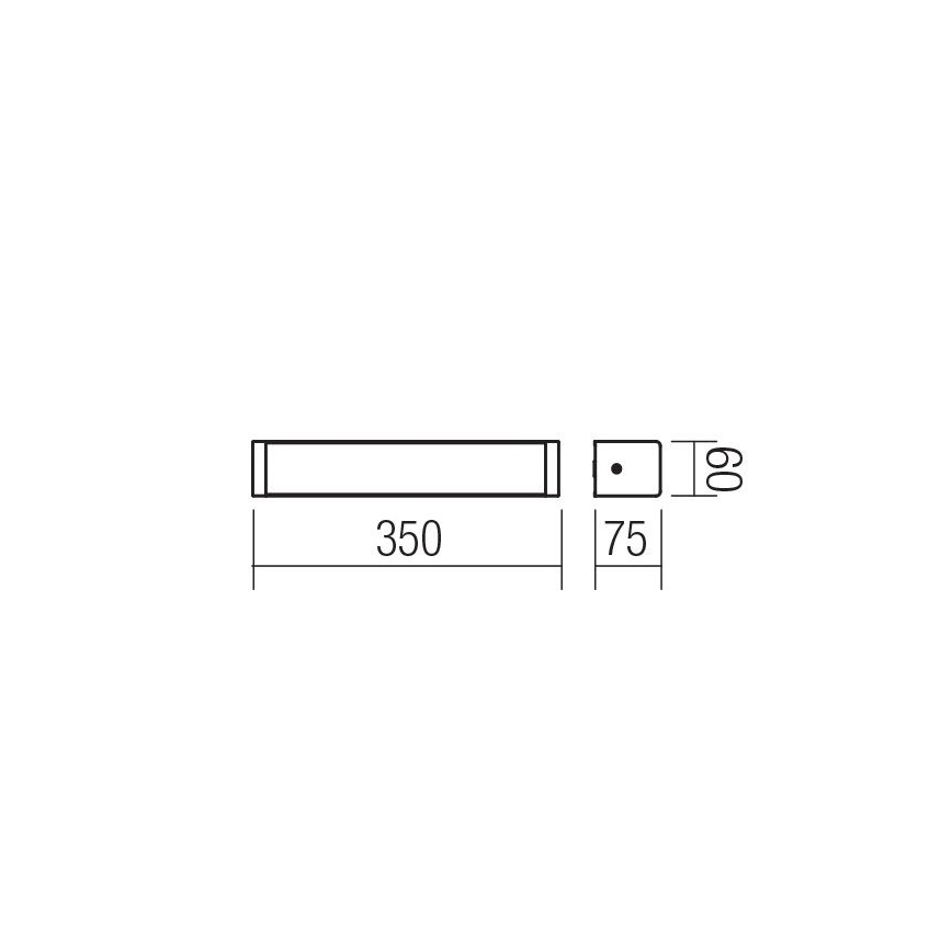 Redo 01-1423 - LED-seinävalaisin kylpyhuoneeseen LEDO LED/8W/230V IP44
