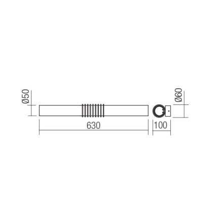 Redo 01-1431 - LED-seinävalaisin AVANCE LED/14W/230V 63 cm valkoinen