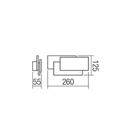 Redo 01-1444 - LED-seinävalaisin GAMER 1xLED/12W/230V