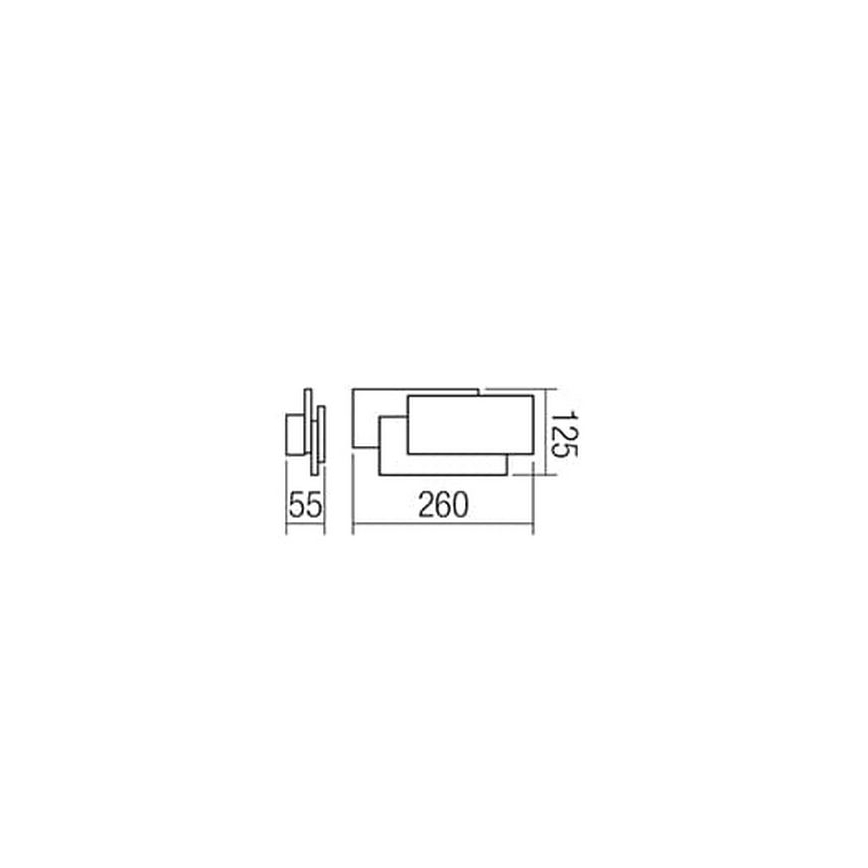 Redo 01-1444 - LED-seinävalaisin GAMER 1xLED/12W/230V