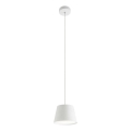 Redo 01-1495 - LED-riippuvalaisin vaijerilla LOLLI LED/6W/230V, halkaisija 14 cm, valkoinen