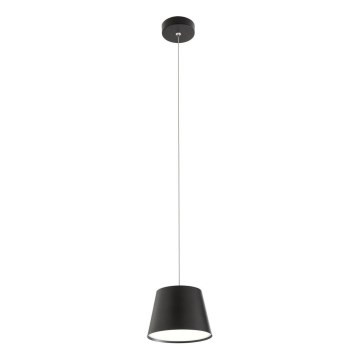Redo 01-1496 - LED-riippuvalaisin vaijerilla LOLLI LED/6W/230V Ø 14 cm musta