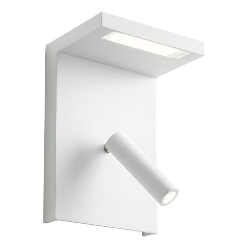 Redo 01-1499 - LED-seinävalaisin AGOS LED/6W/230V + LED/3,2W USB valkoinen