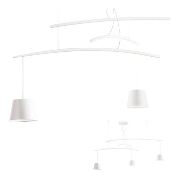 Redo 01-1524 - LED-kattokruunu johdossa LOLLI 3xLED/6W/230V valkoinen