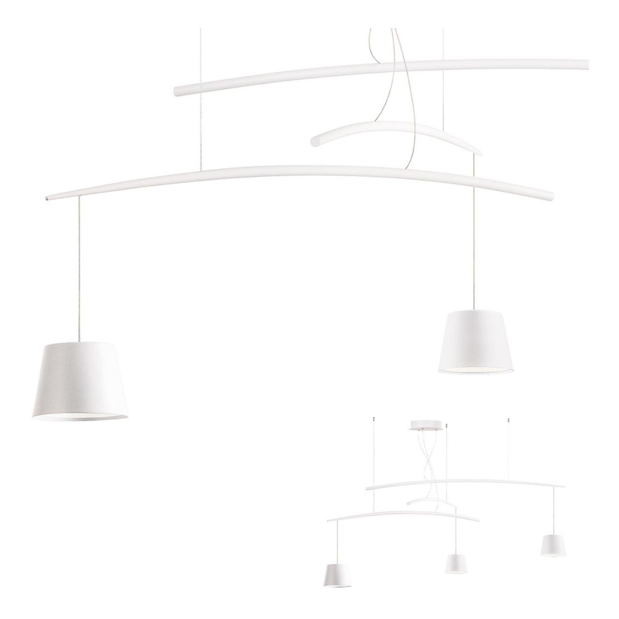 Redo 01-1524 - LED-kattokruunu johdossa LOLLI 3xLED/6W/230V valkoinen