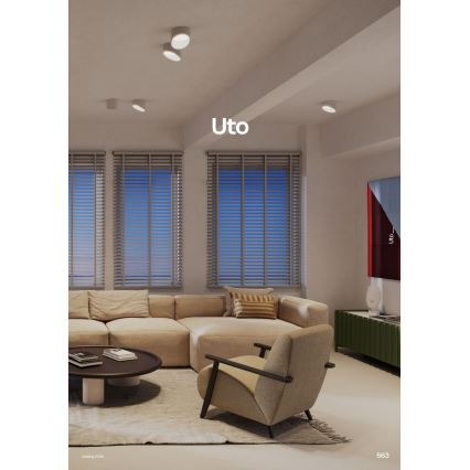 Redo 01-1629 - UTO LED-kohdevalaisin LED/18W/230V Ø 14 cm valkoinen