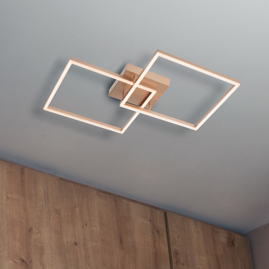 Redo 01-1643 - LED-himmennettävä kattovalaisin KLEE LED/57W/230V kultainen