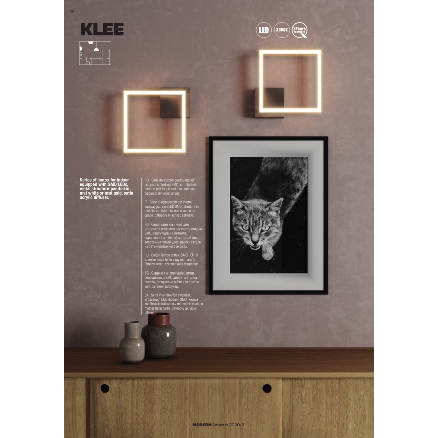 Redo 01-1645 - LED-kattokruunu narussa KLEE 1xLED/48W/230V