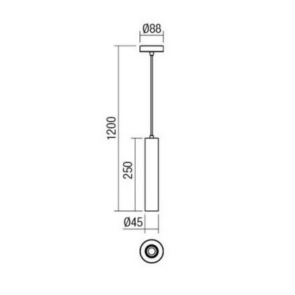Redo 01-1659 - Kattokruunu narulla GOSSIP 1xE27/42W/230V