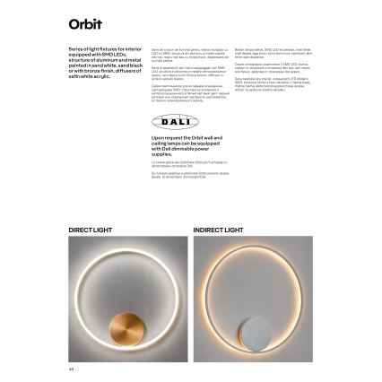 Redo 01-1701 - LED-seinävalaisin ORBIT LED/28W/230V