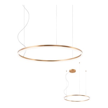 Redo 01-1713 - LED-himmennettävä riippuvalaisin ORBIT LED/55W/230V pronssi