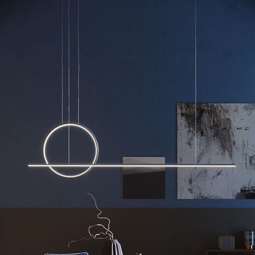 Redo 01-1735 - Himmennettävä LED-kattokruunu johdossa GIOTTO LED/46W/230V musta
