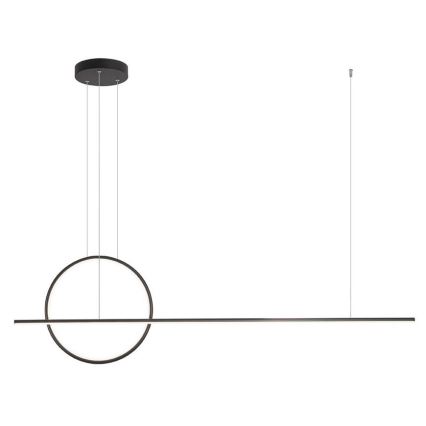 Redo 01-1735 - Himmennettävä LED-kattokruunu johdossa GIOTTO LED/46W/230V musta
