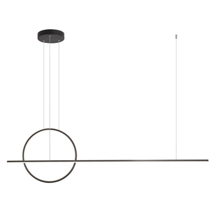 Redo 01-1735 - Himmennettävä LED-kattokruunu johdossa GIOTTO LED/46W/230V musta