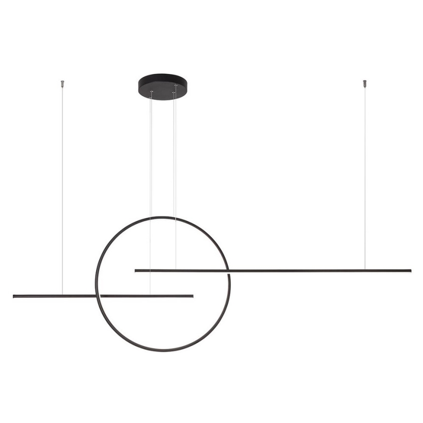 Redo 01-1737 - Himmennettävä LED-kattokruunu johdossa GIOTTO LED/56W/230V musta