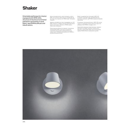 Redo 01-1739 - LED-seinävalaisin SHAKER LED/6W/230V