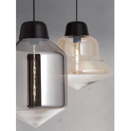 Redo 01-1770 - Kattokruunu johdossa AMNO 1x/E27/42W/230V halkaisija 33 cm beige