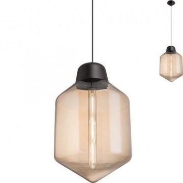 Redo 01-1772 - Kattokruunu johdossa AMNO 1x/E27/42W/230V halkaisija 26 cm beige
