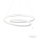 Redo 01-1795 - Himmennettävä LED-kattokruunu johdossa TORSION LED/40W/230V halkaisija 74 cm valkoinen