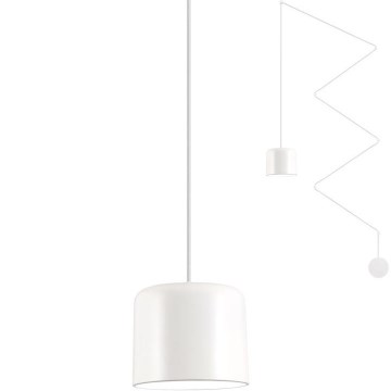 Redo 01-1821 - Kattokruunu johdossa DODO 1xE27/15W/230V hämähäkki valkoinen