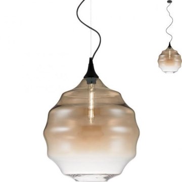 Redo 01-1844 - Kattokruunu johdossa SLAG 1xE27/42W/230V halkaisija 40 cm beige