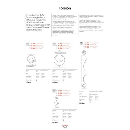 Redo 01-1886 - Himmennettävä LED-kattovalaisin TORSION LED/29W/230V halkaisija 55 cm valkoinen