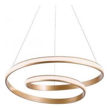 Redo 01-1889 - LED-himennettävä riippuvalaisin vaijerilla TORSION LED/29W/230V 4000K halkaisija 55 cm pronssinvärinen