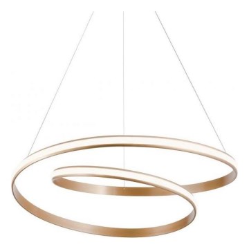 Redo 01-1891 - LED-himmennettävä riippuvalaisin vaijerilla TORSION LED/35W/230V 4000K Ø 75 cm pronssi