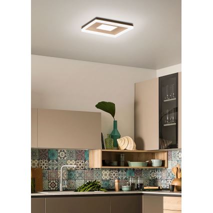 Redo 01-2000 - himmennettävä LED-kattovalaisin MAYA LED/55W/230V 51x51 cm kulta