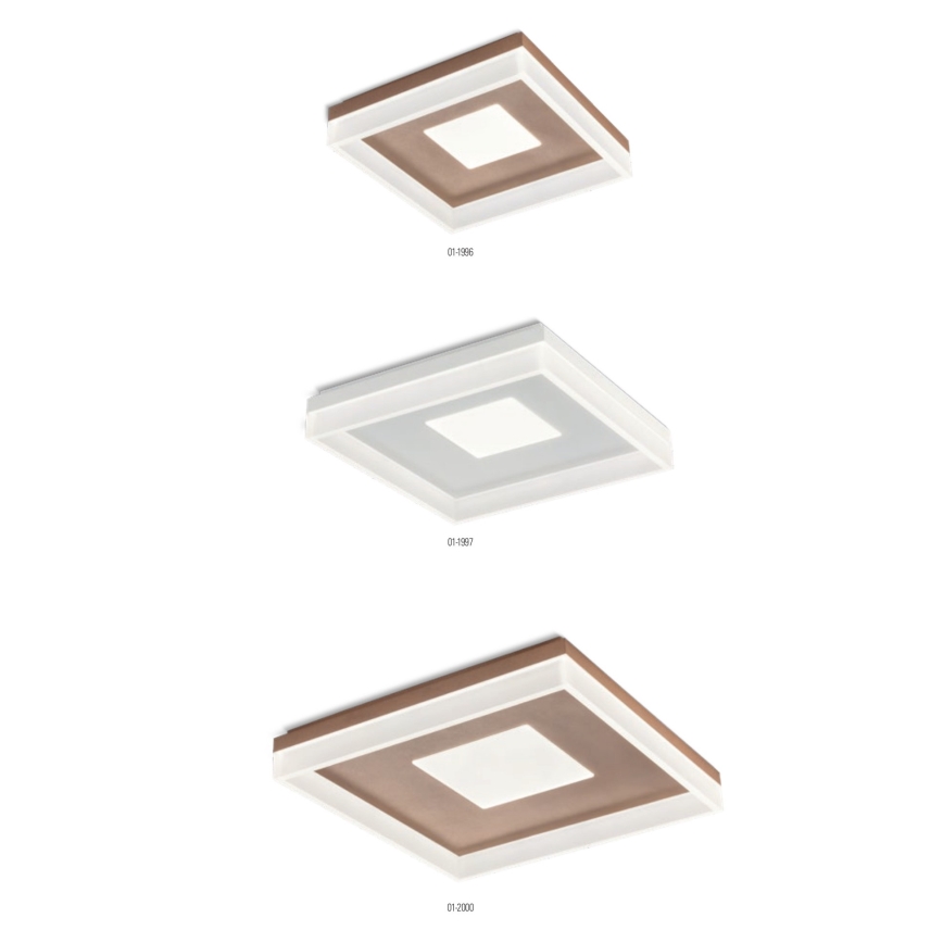 Redo 01-2000 - himmennettävä LED-kattovalaisin MAYA LED/55W/230V 51x51 cm kulta