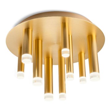 Redo 01-2039 - LED-kattovalaisin MADISON 9xLED/4W/230V kulta