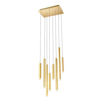 Redo 01-2046 - LED-kattokruunu johdossa MADISON 8xLED/4W/230V kulta