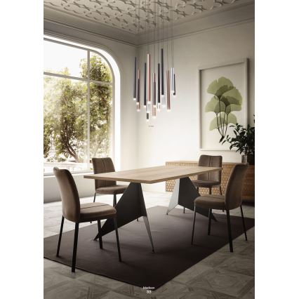 Redo 01-2046 - LED-kattokruunu johdossa MADISON 8xLED/4W/230V kulta