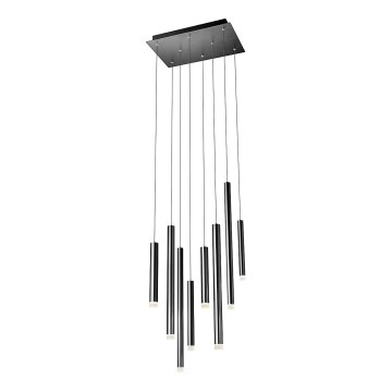 Redo 01-2048 - LED-kattokruunu johdossa MADISON 8xLED/4W/230V musta