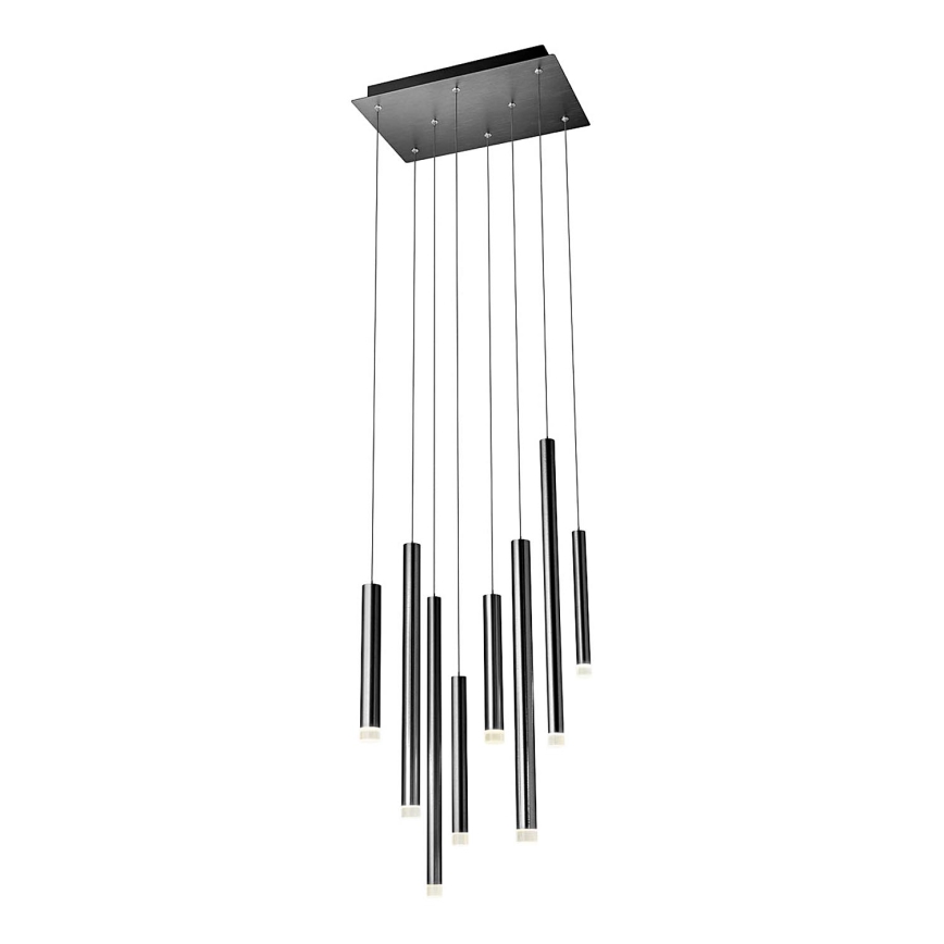 Redo 01-2048 - LED-kattokruunu johdossa MADISON 8xLED/4W/230V musta